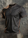 Retro Western-Style Men's T-Shirt