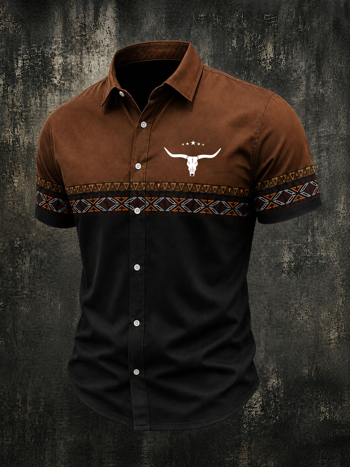 Men's Western Printed Casual Shirt
