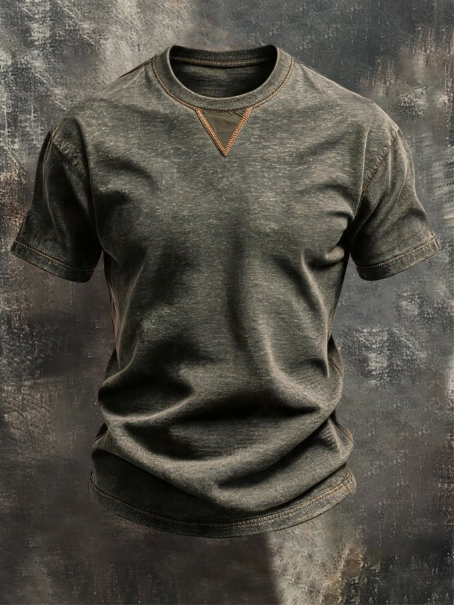 Retro Western-Style Men's T-Shirt